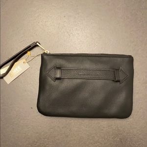 Black Leather Clutch